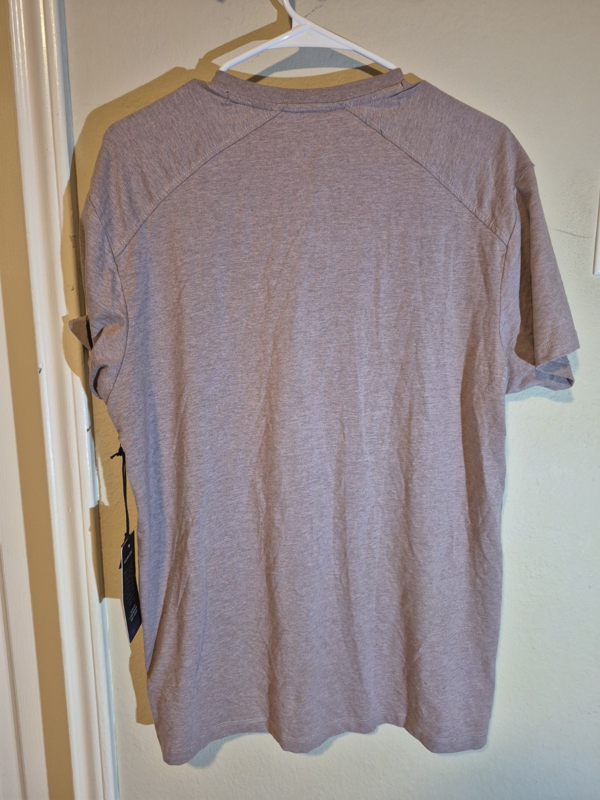 Kenneth Cole New York Techni-Cole Men’s Purple Slim Fit Henley T-Shirt L