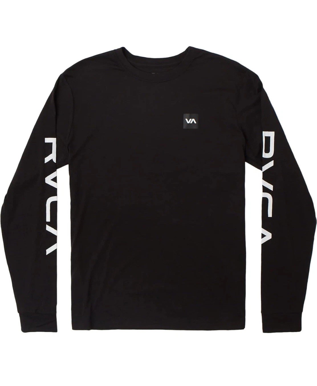 $40 RVCA Men’s Black T-Shirt Long Sleeves Regular Fit Size M
