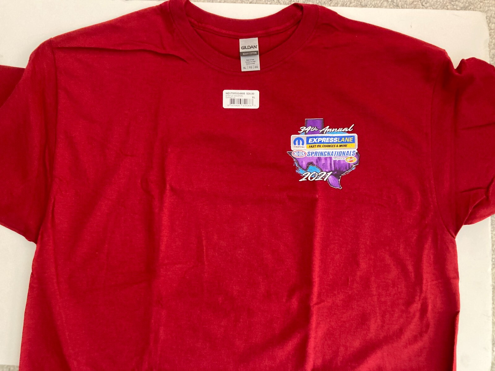 NHRA 2021 DODGE SRT US Nats Indy (158) 100% Cotton T-shirt. **PLUS** FREE **HAT!