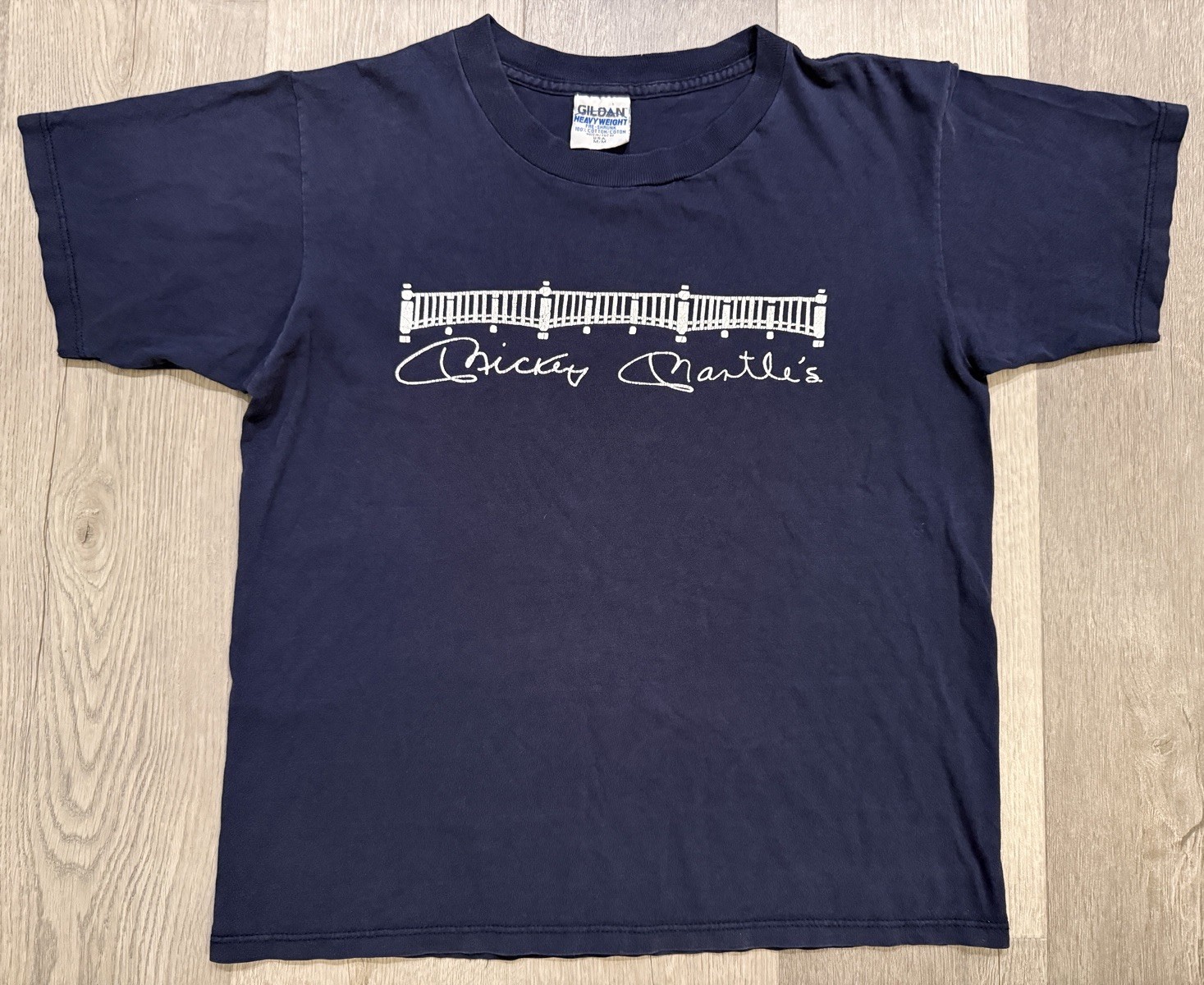 Vintage Mickey Mantle New York Restaurant Logo T-Shirt – Medium