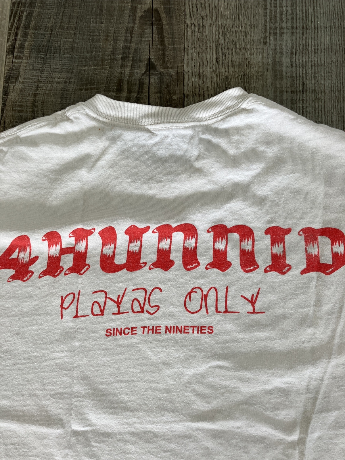 4 Hunnid YG Playas Only White Medium T-shirt