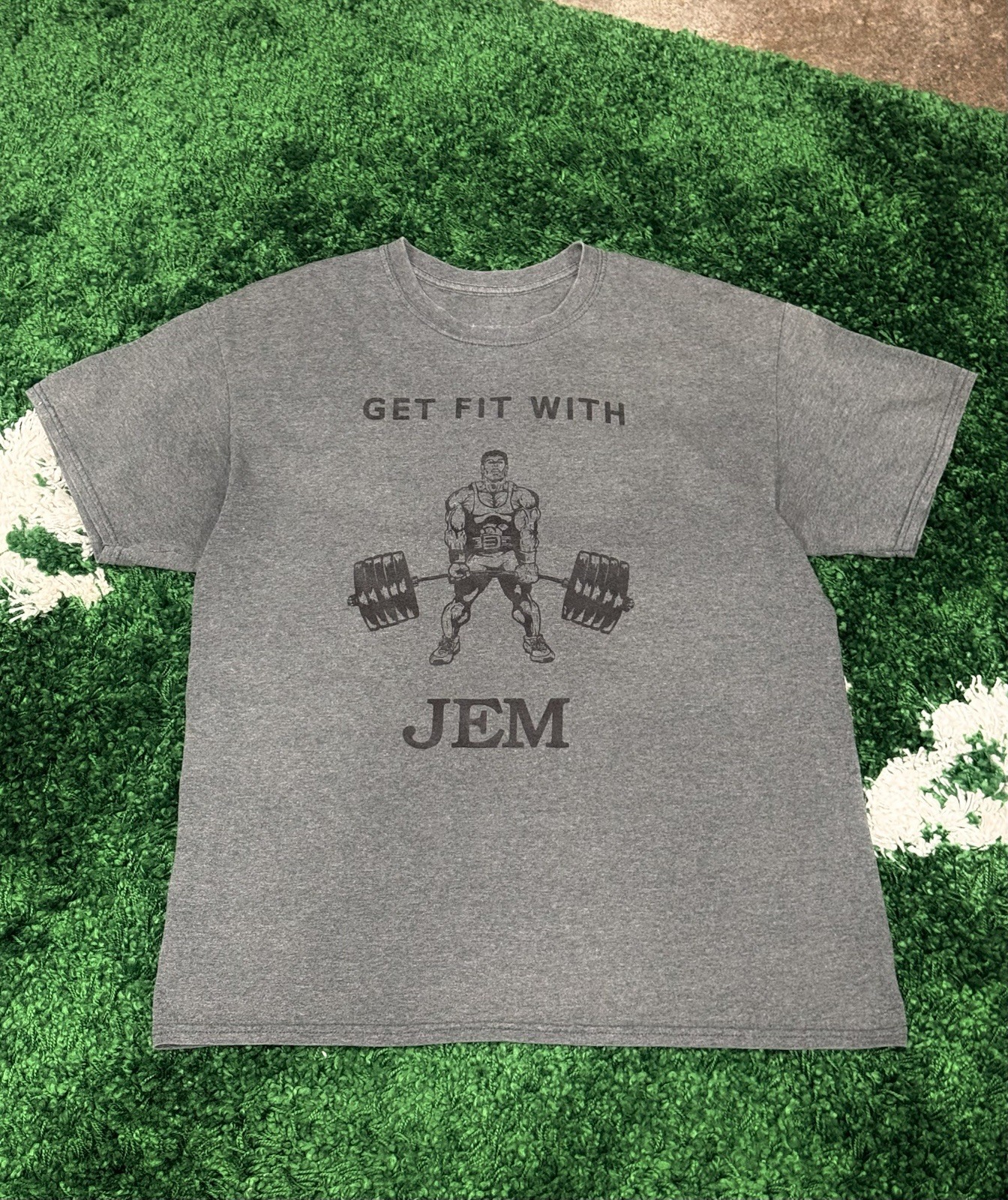Vintage Bodybuilding Weightlifting Weights Tee Fit Large Gym