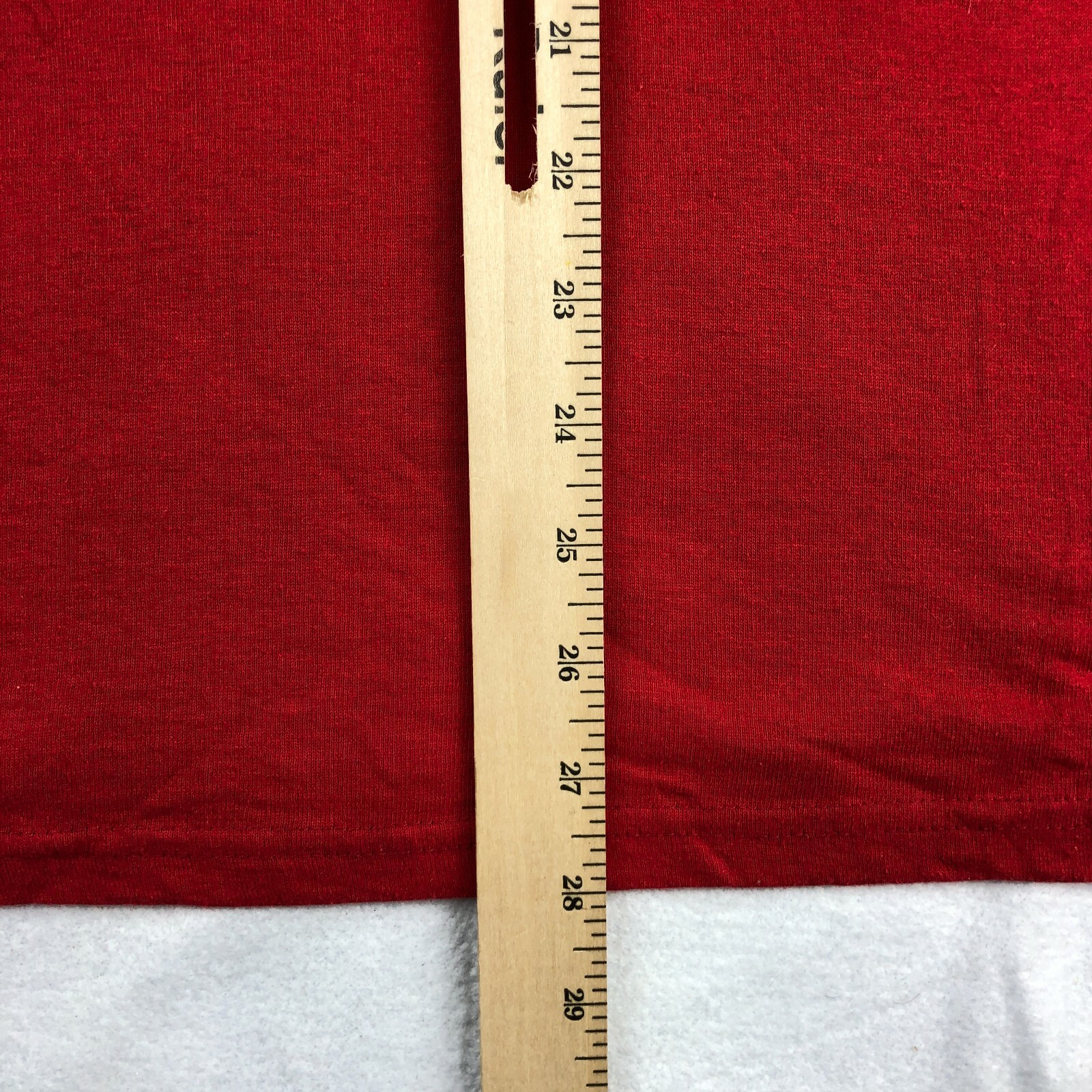Mens Large Fly Logo T-Shirt Red Shirt Buttons Rare