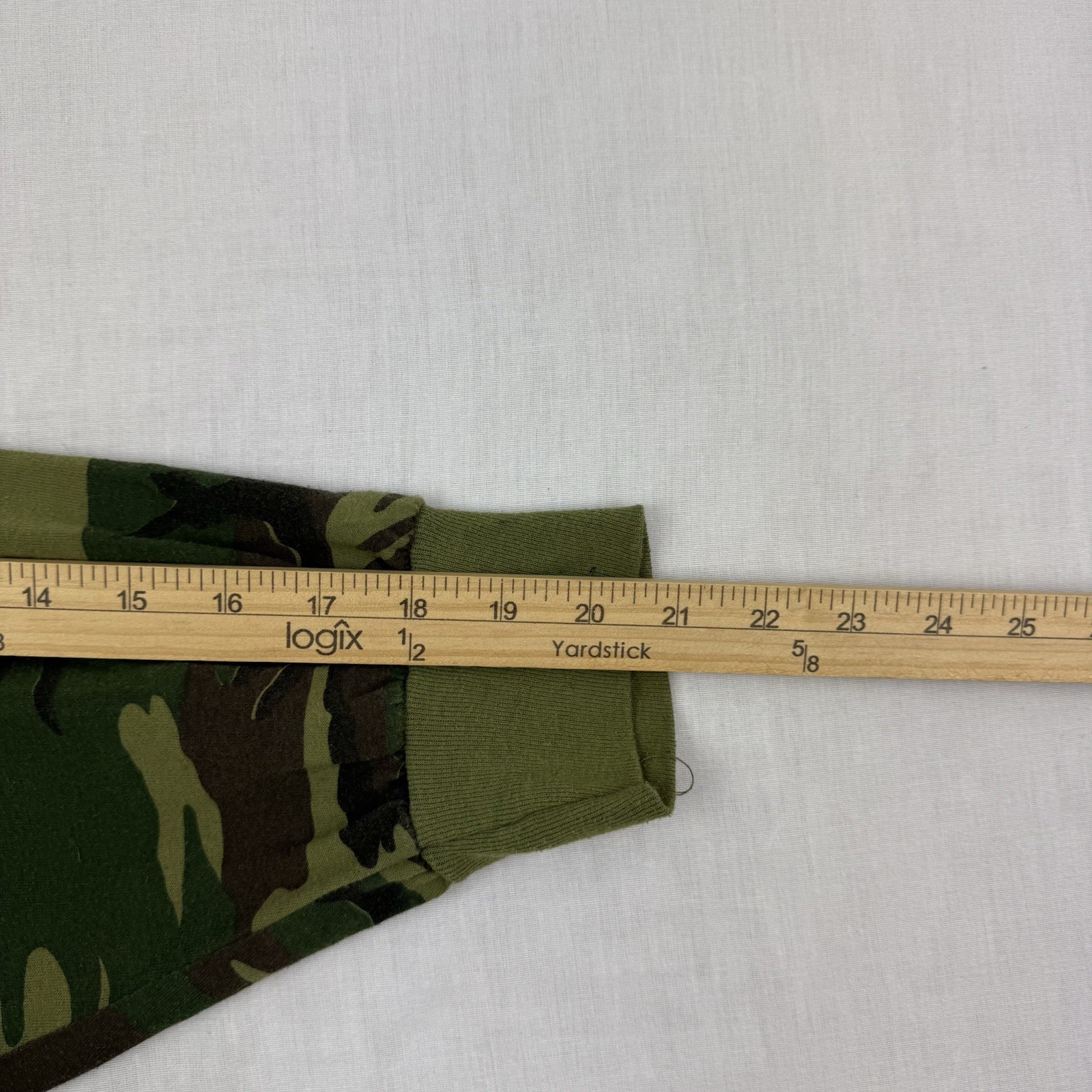 Vintage Camo Long Sleeve Pocket T Shirt Adult 2XL Grunge Outdoor Boxy 90s USA