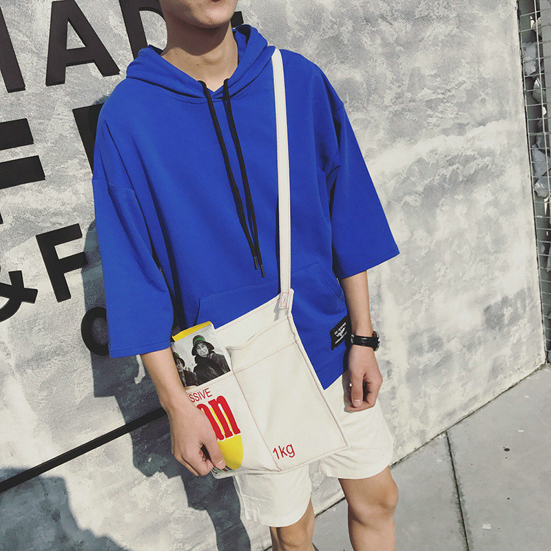 Spring and Summer Men’s Short-sleeved T-shirt Thin Seven-point Sleeve Short Tops