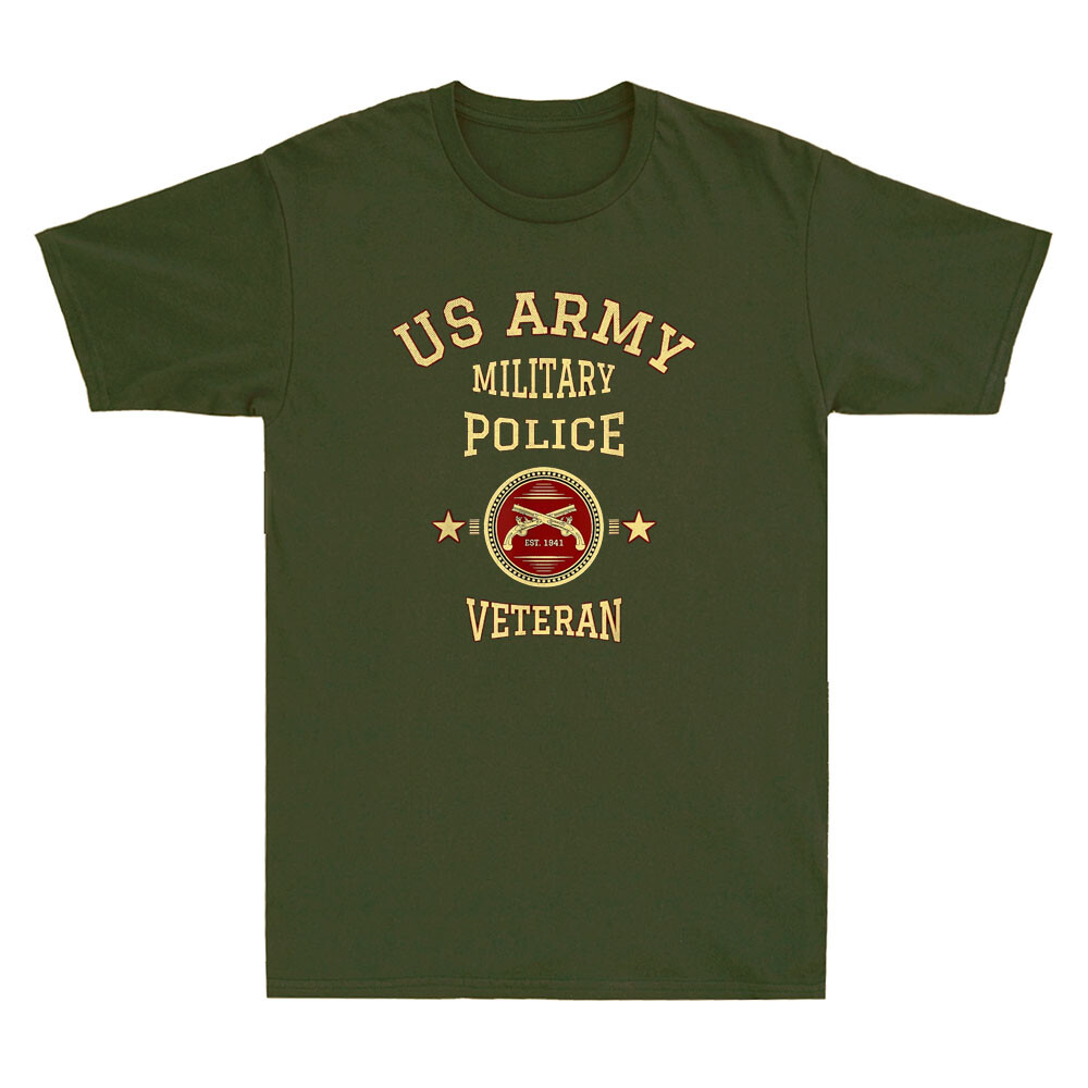 US Army Military Police Veteran Police Officer Retirement Vintage Men’s T-Shirt