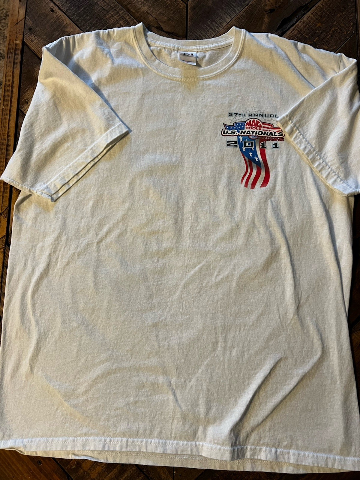 Vintage 2011 NHRA MAC Tools US Nationals 57 Years Drag Racing T Shirt Size XL