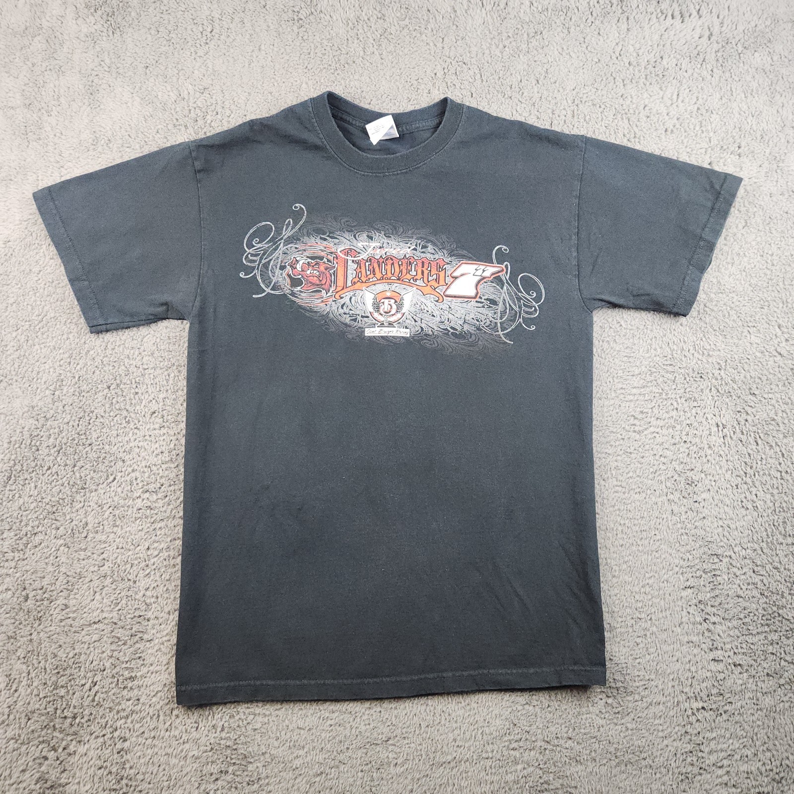Motorsports Racing Shirt Men’s Medium Jared Landers Clint Boyer Racing Razorback