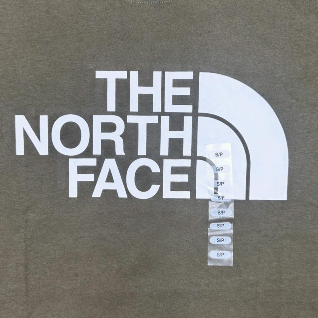 The North Face Short Sleeve Half Dome Tee Size Small New Taupe Green Gorpcore