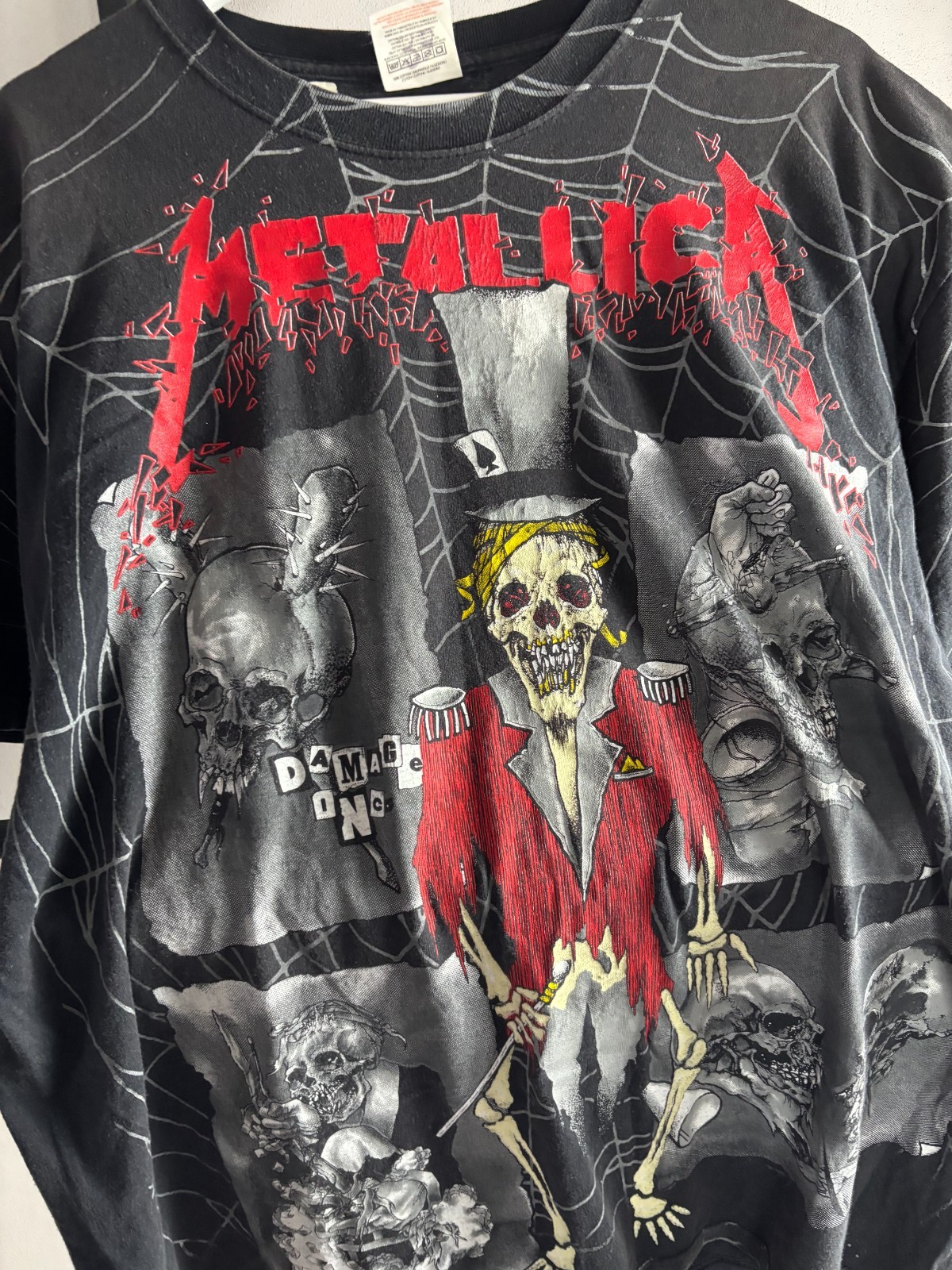 Metallica Vintage 1992 Pushead Ringmaster All Over Print T-Shirt