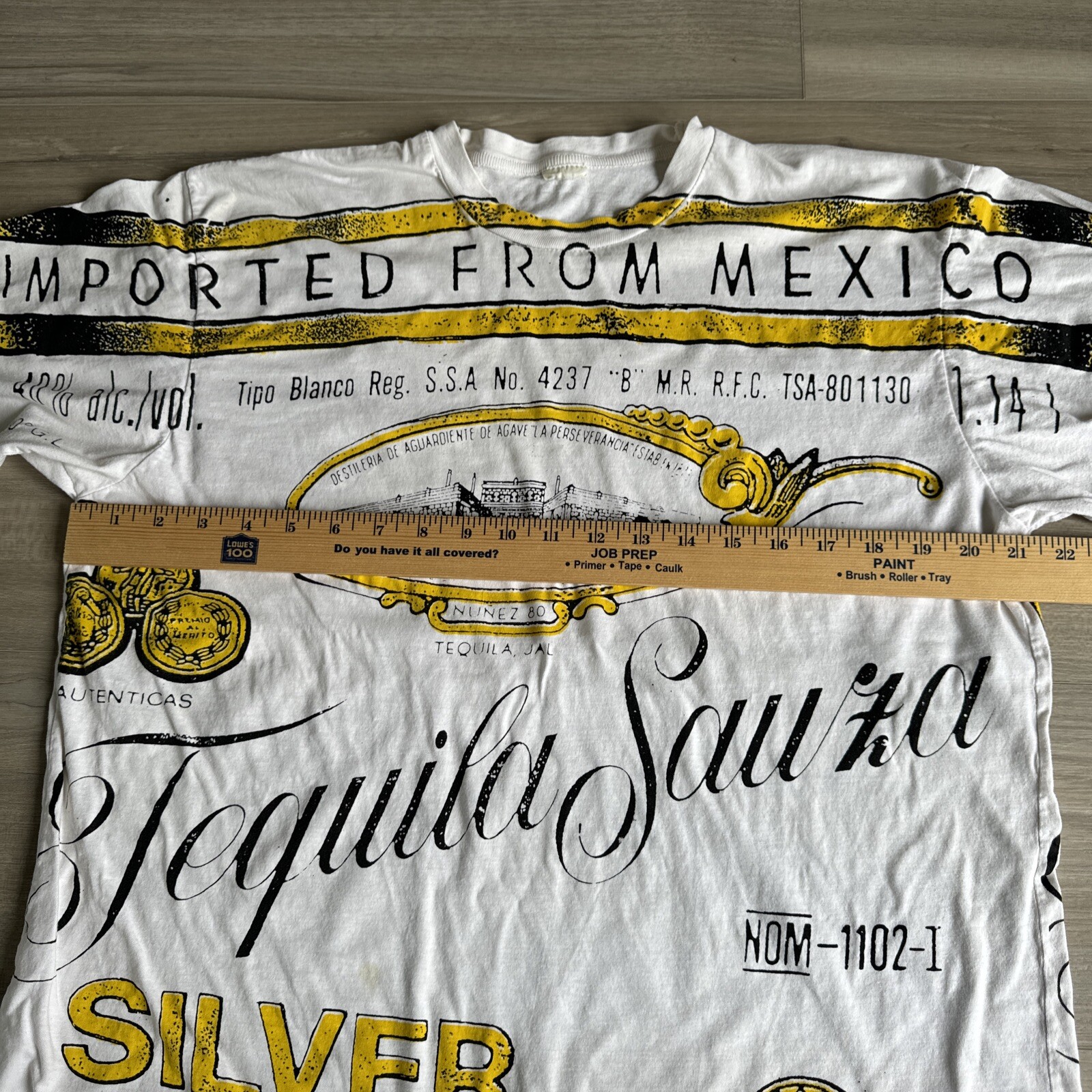 VINTAGE Men’s Sauza Tequila T-shirt – Size Large – Imported From Mexico VTG AOP