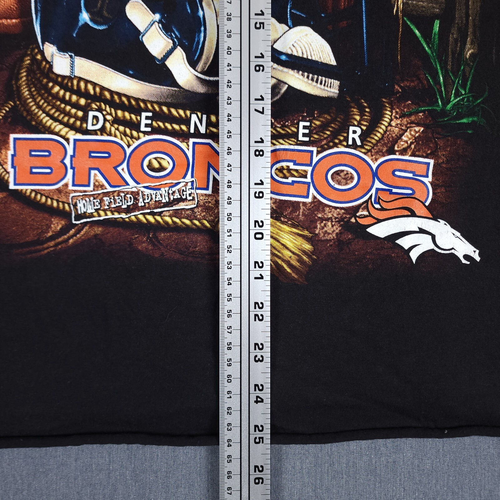 Vintage Denver Broncos Shirt Size Large Black Short Sleeve Lee Sport Y2K NFL