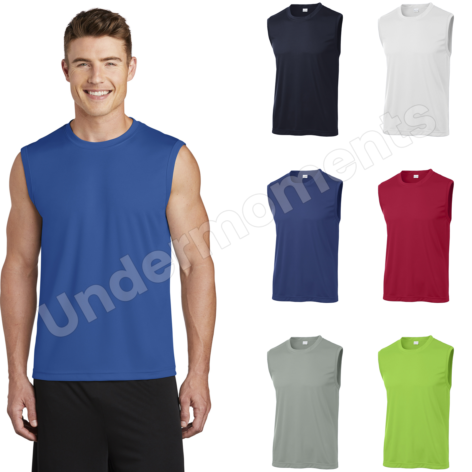 Sport Tek Men Competitor Moisture Dri Fit Wick Muscle T-Shirt Size S-4XL. ST352