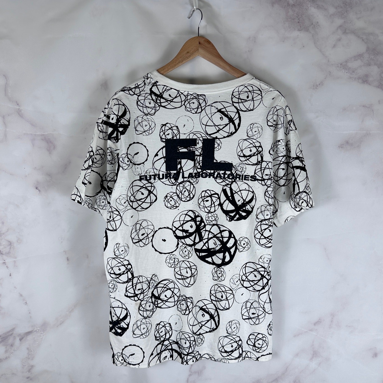 READYMADE Japan x Futura Laboratories x Transfer White Tee All Over Print Size L
