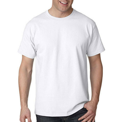 For Men 100% Cotton Crew Neck T-Shirt Black White Thick Casual Short Sleeve Tee