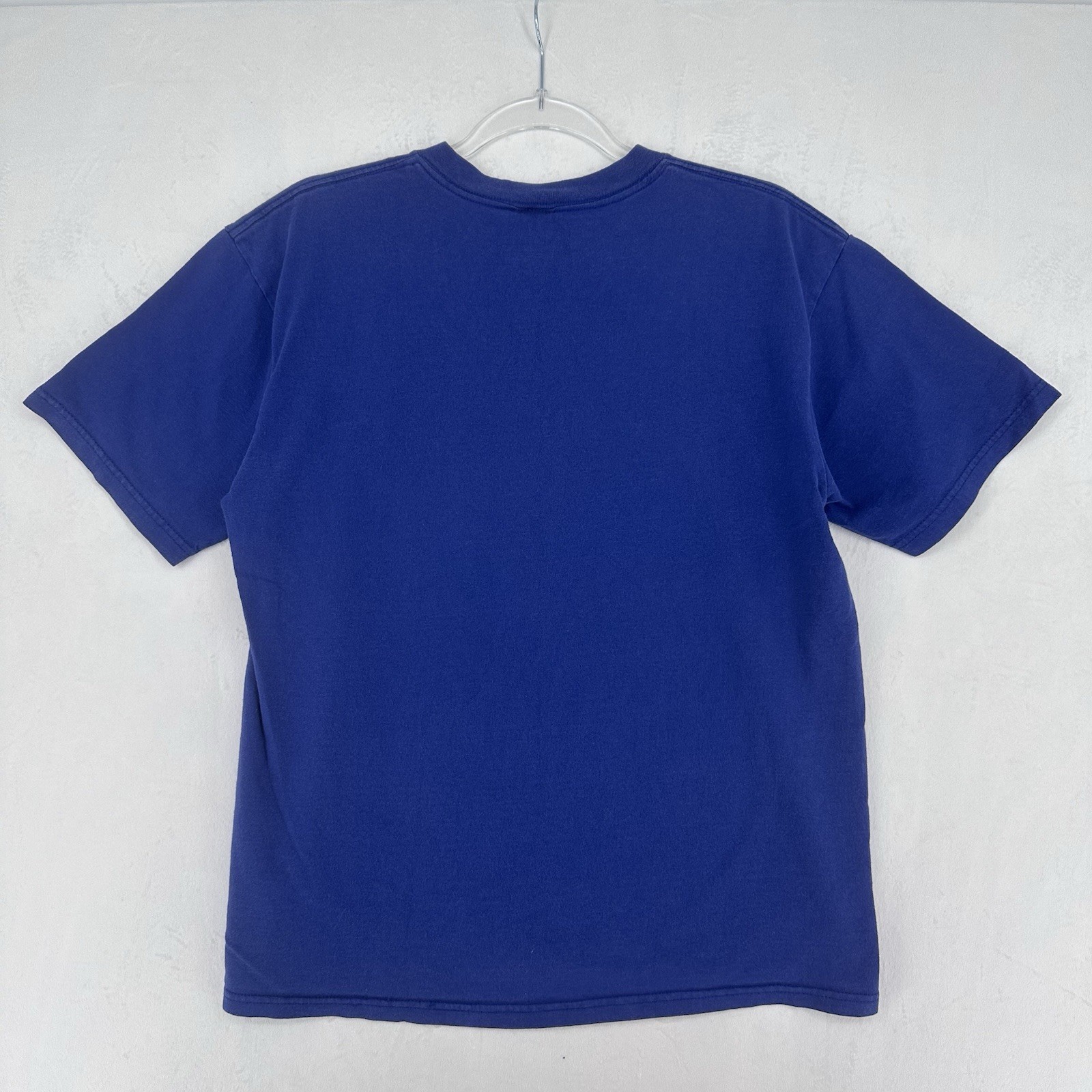 VTG Longs Peak Shirt Mens Sz M Blue Rocky Mountains Get High Colorado Hiking Tee