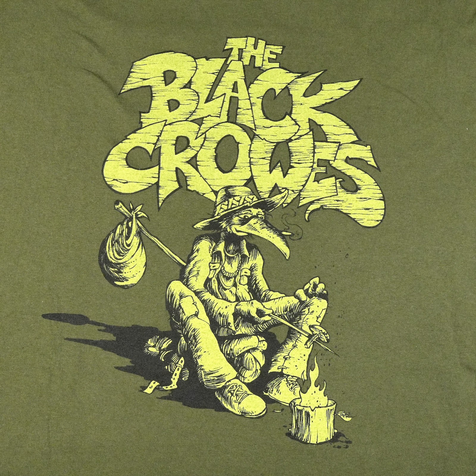 Vintage The Black Crowes T Shirt Green Tour Concert Unisex UR048 FREE SHIPPING