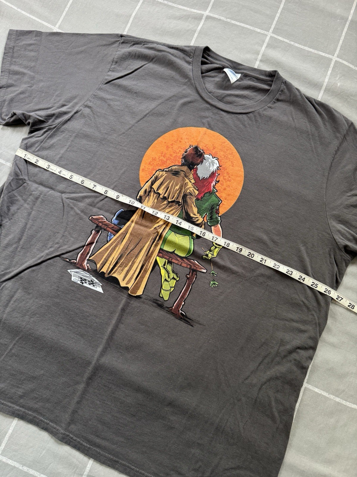 Marvel X-Men Gambit & Rogue Men’s Graphic Tee Size 3XL Vintage 90s Comics Style