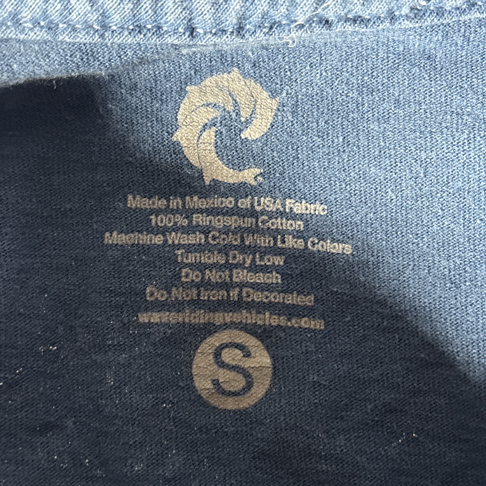Wave Riding Vehicles (WRV) Virginia Mens Small Blue T-Shirt Surfing Casual