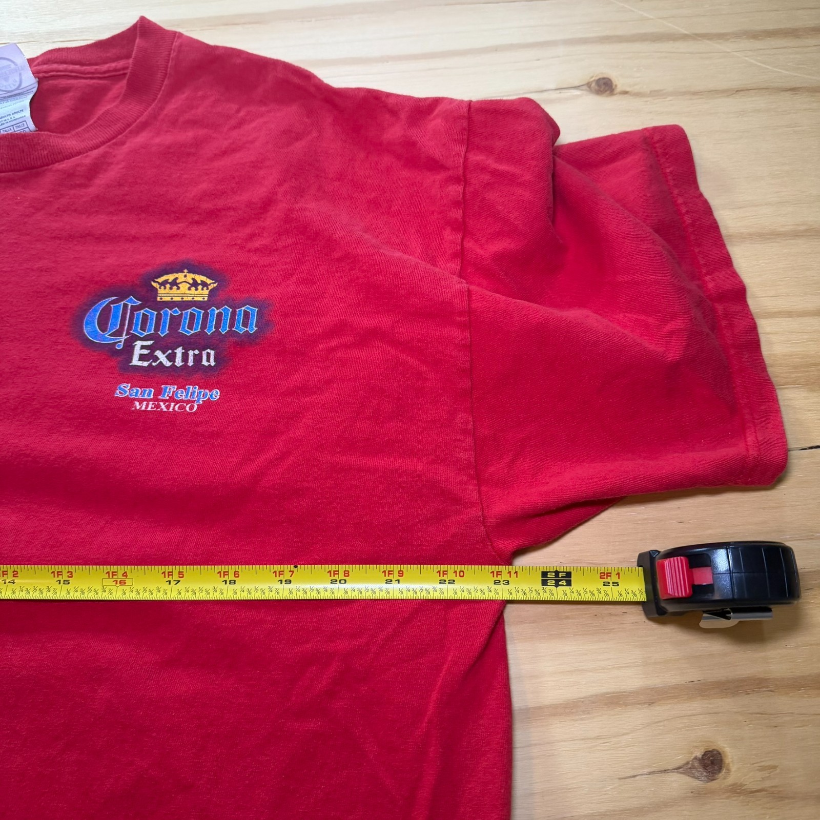 Vintage 2000s Corona Extra Beer San Felipe Mexico Red Graphic T-Shirt Men’s XXL