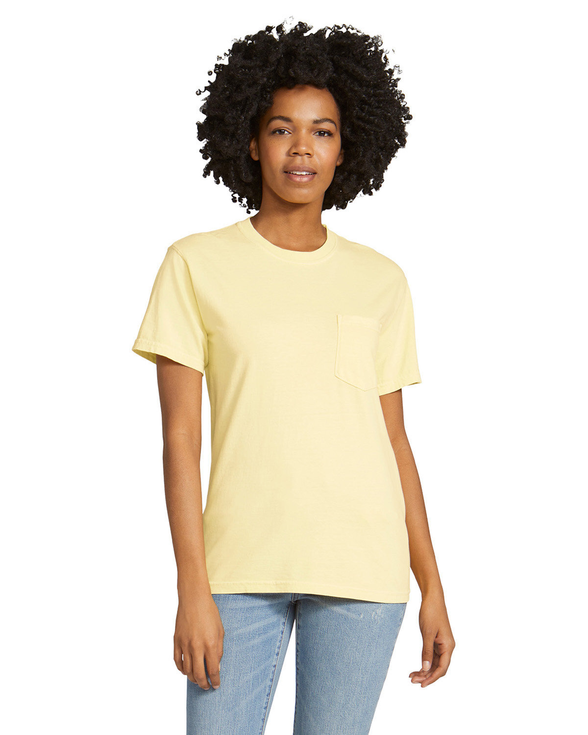 3 Pack Of Comfort Colors 6030CC Adult 100% Cotton Heavyweight RS Pocket T-Shirt