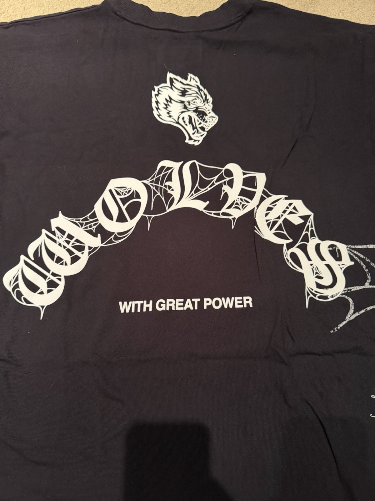 Darc Sport Marvel negative spider man collab side by side tee, Size L. Brand new