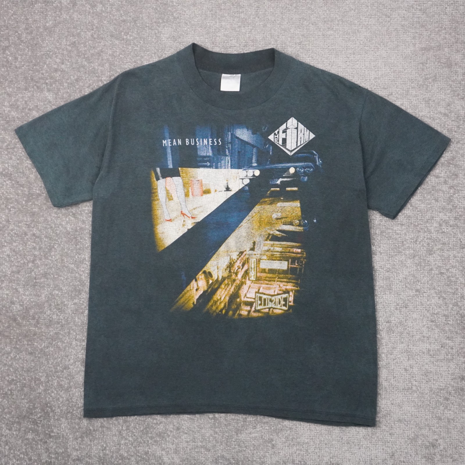 Vintage The Firm Mean Business Tour Music Mens XL Black Short Sleeve T-Shirt