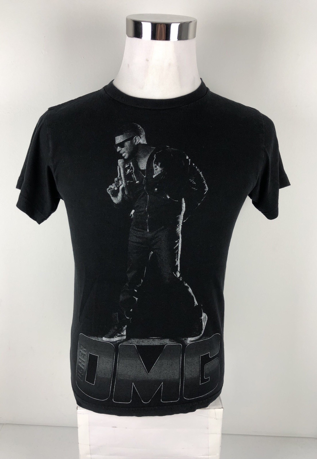 Usher OMG Mens Small Shirt Concert Bravado USA Tour 100% Cotton