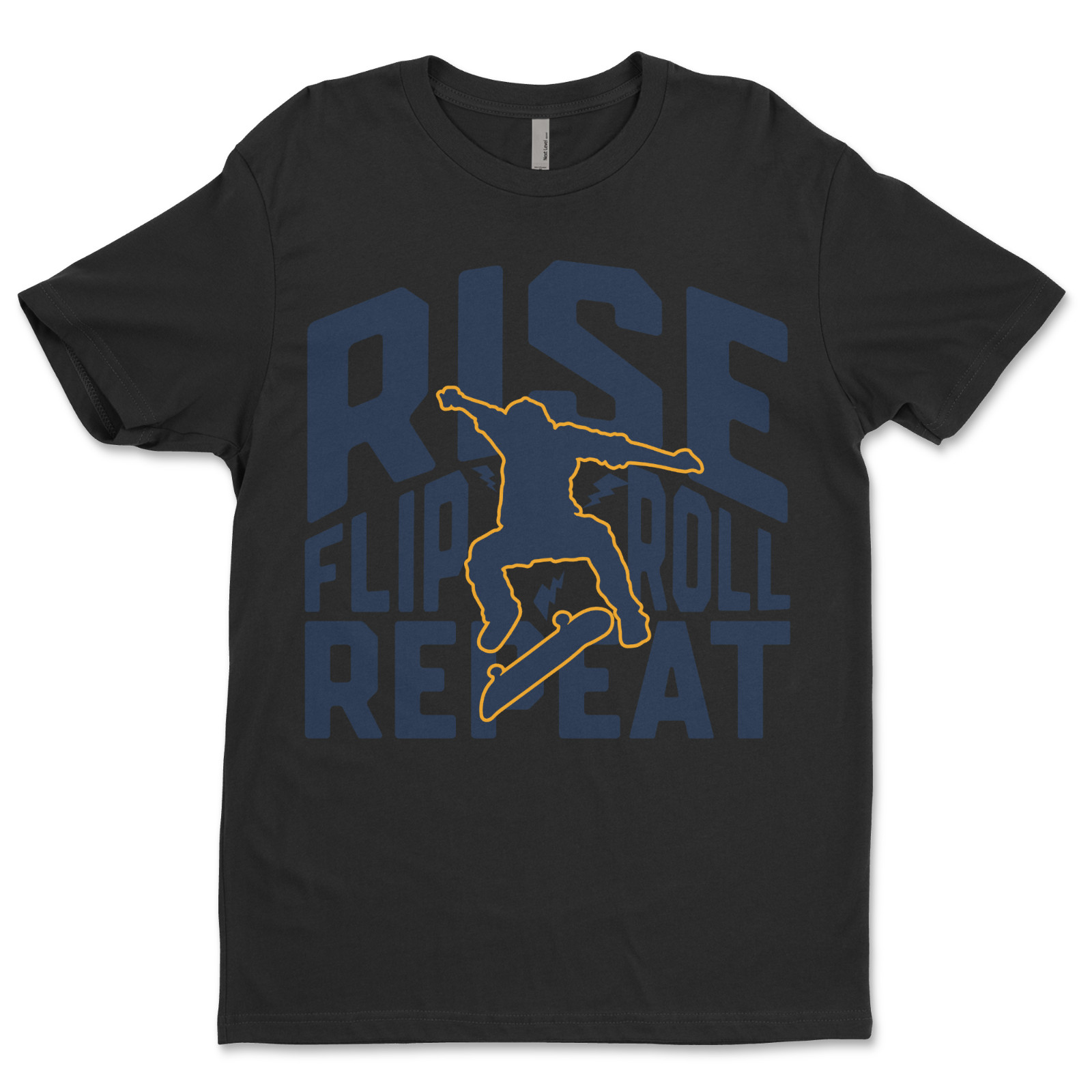 Custom T-Shirt Rise flip roll Dtf Print On Next Level T-Shirt unisex Soft Cotton