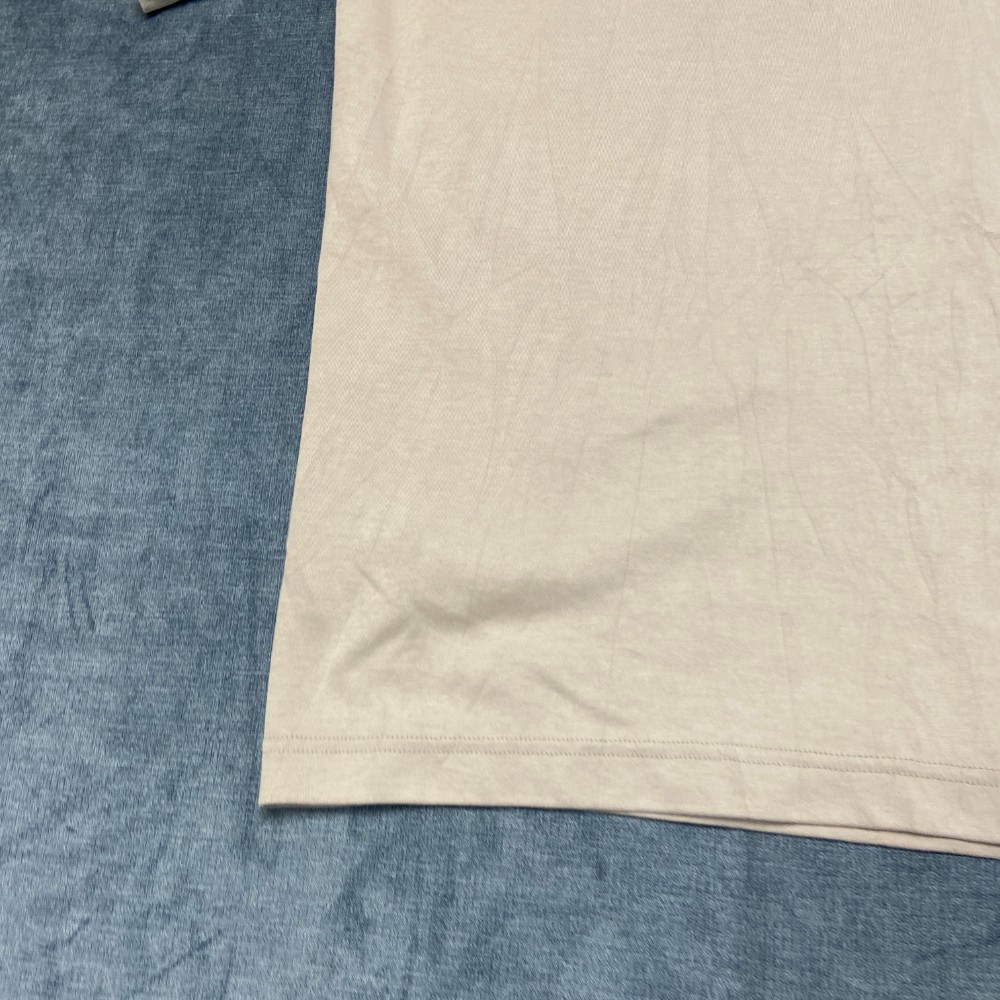 Uniqlo T Shirt Mens XL Beige Crew Neck Comfort Everyday Wear Summer Casual Tee