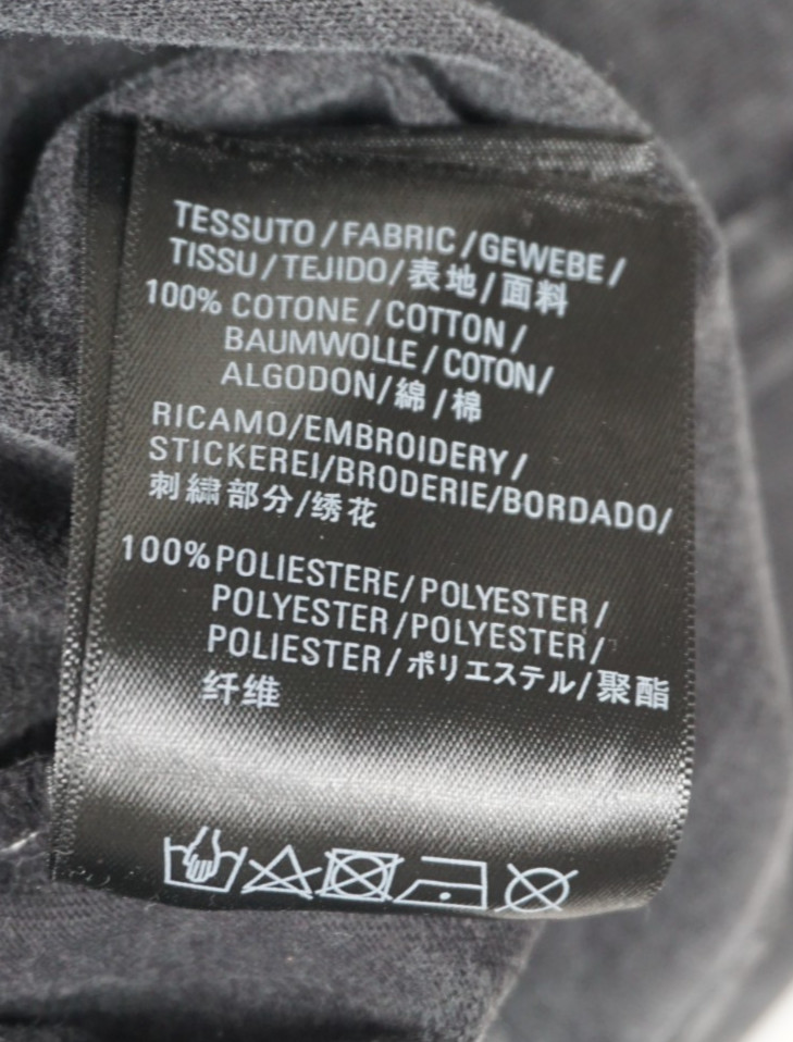 Balenciaga Paris T Shirt Mens Small Black College Logo Graphic Faded Authentic