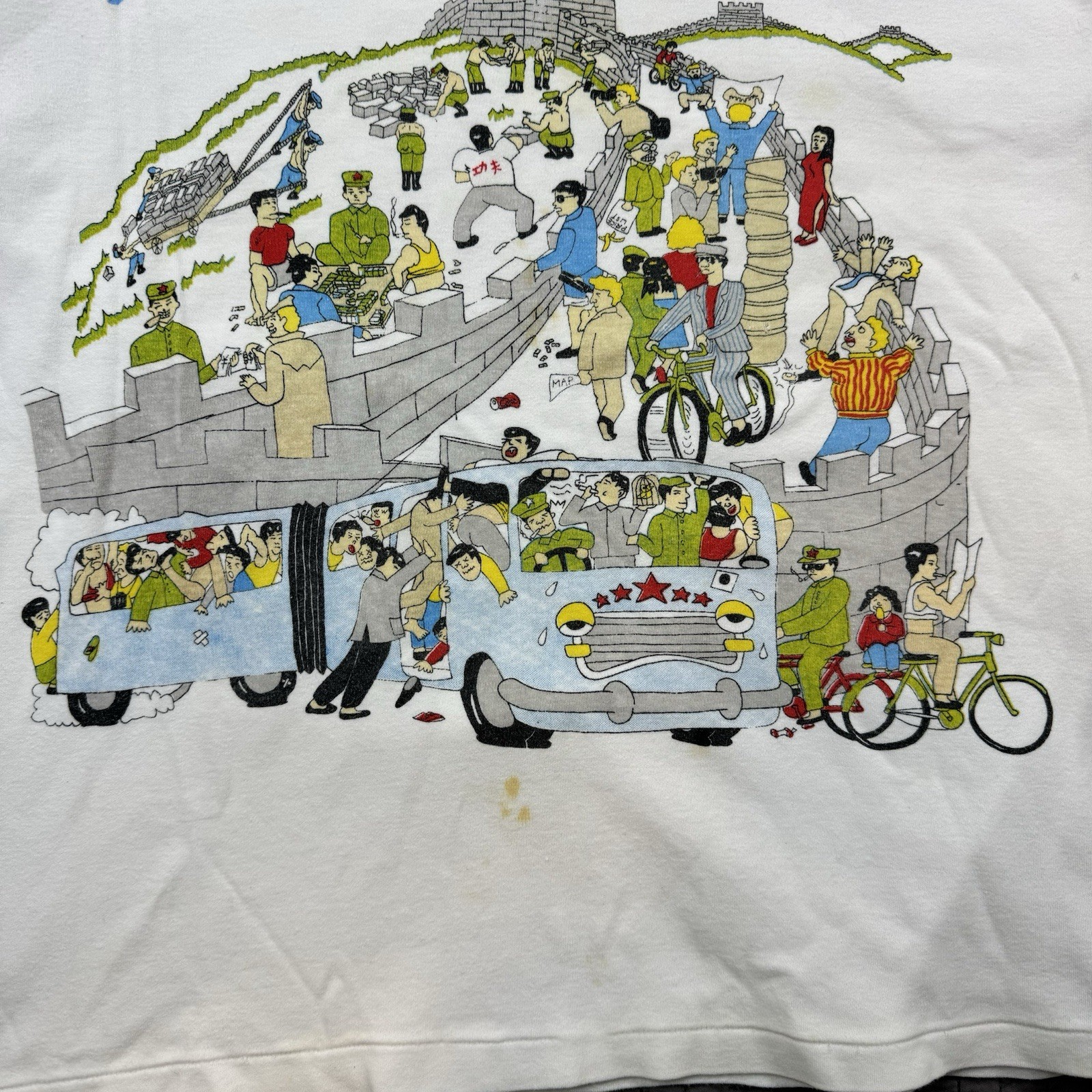 Vintage Lai See Shirts T Shirt Men’s XL White I Survived China Single Stitch