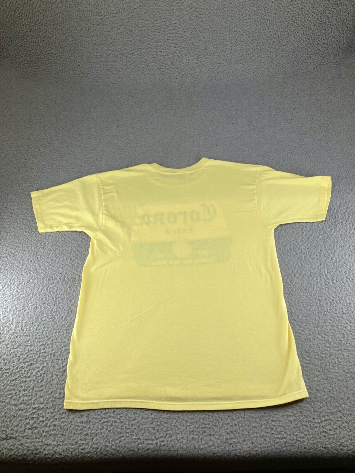 Vintage Corona Extra Shirt Mens Small Yellow Imported Beer Alcohol Skimmers