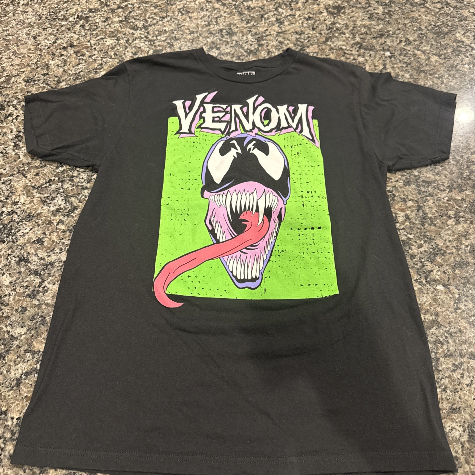 Venom Marvel Black Graphic T-Shirt Tee Men’s Size Medium