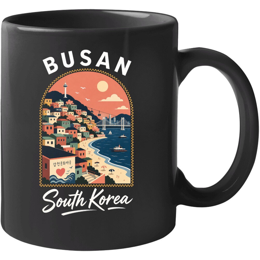 Busan South Korea Gamcheon Beach Tourist Souvenir Travel Vacation T-Shirt