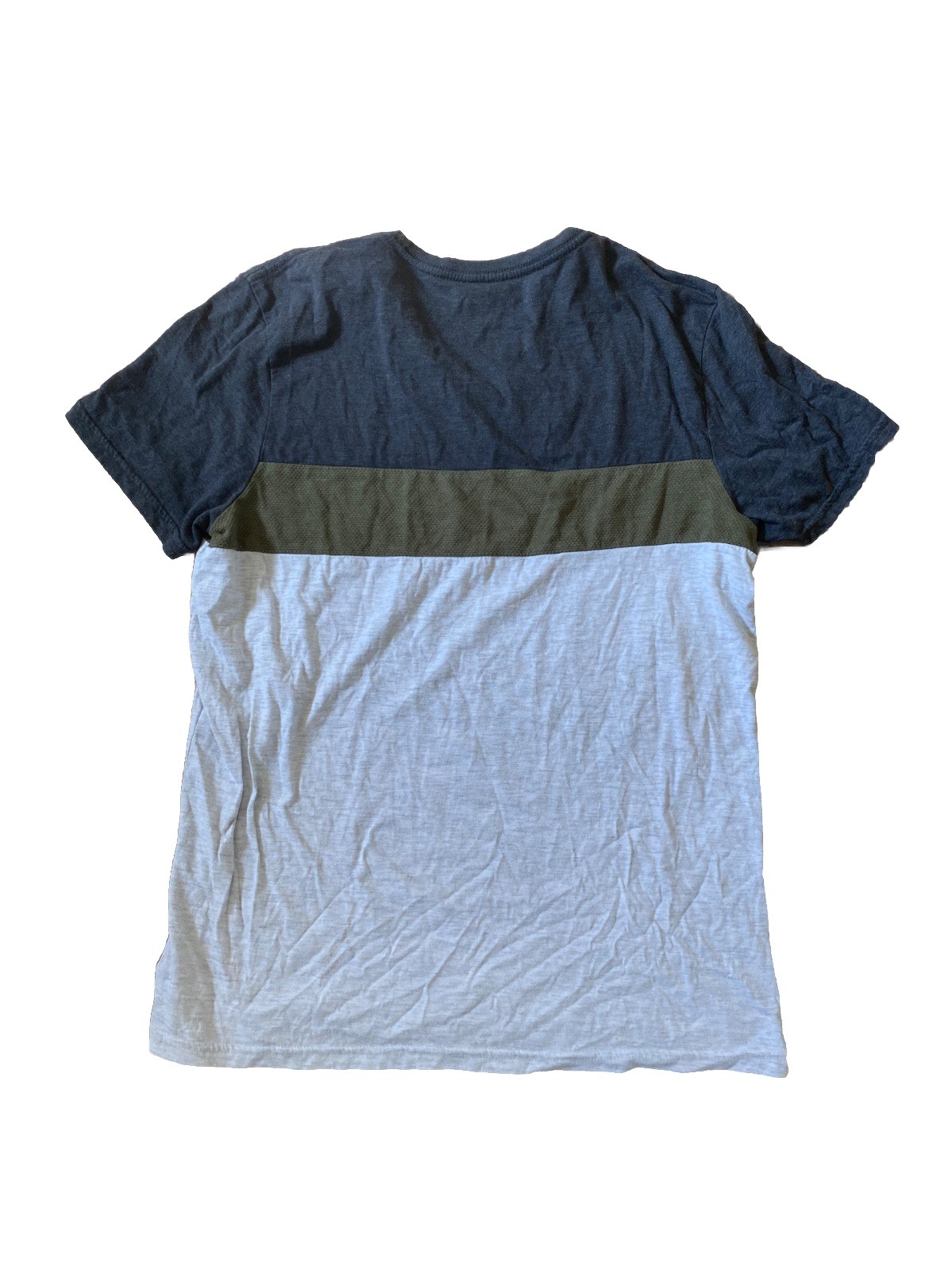 GOODFELLOW & CO Men’s Light Dark Gray/Green/White Colorblock T-Shirt