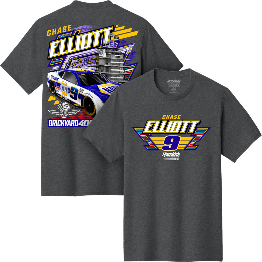 Chase Elliott #9 NAPA NASCAR Shirt Brickyard 400 Racing Driver Tee