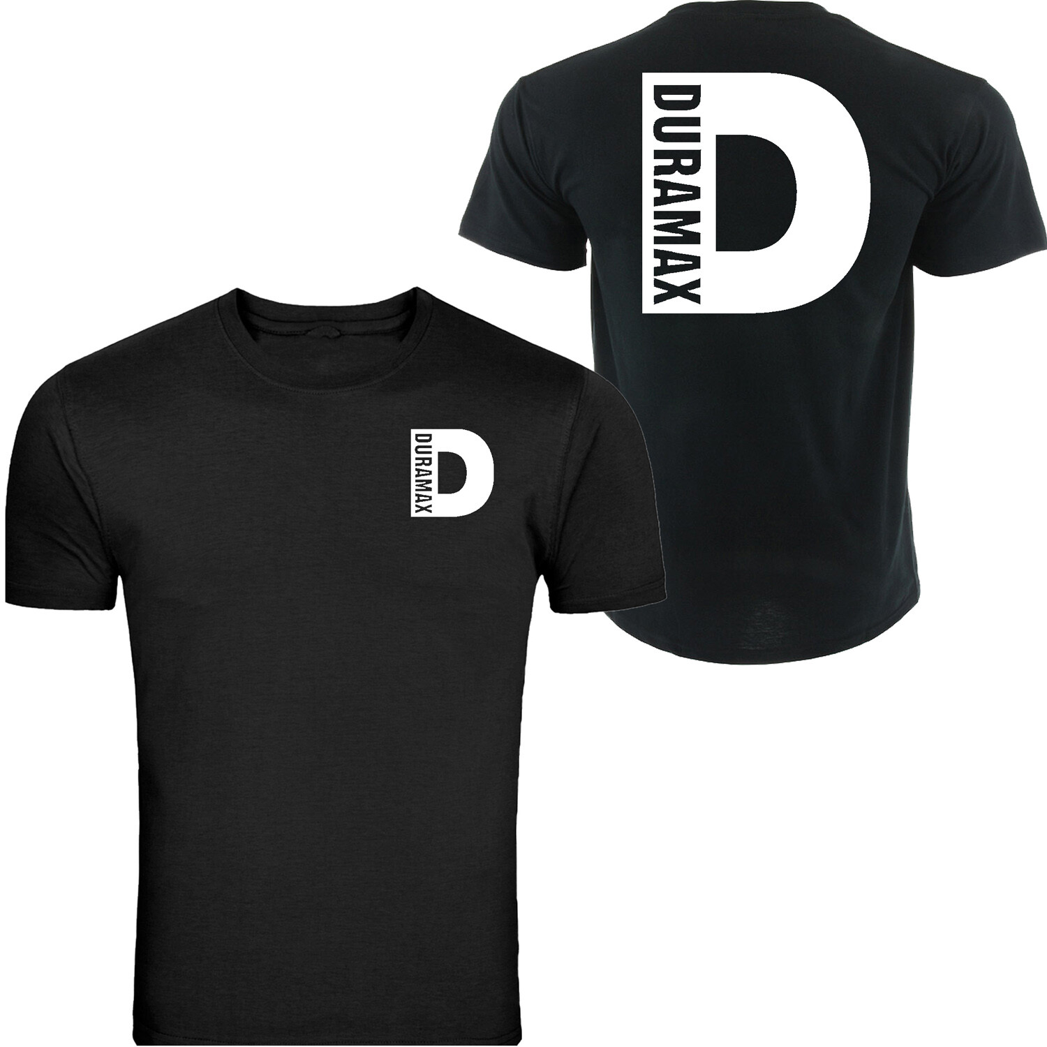 Duramax Big D Design T-Shirt Unisex Black Color Front & Back S – 5XL