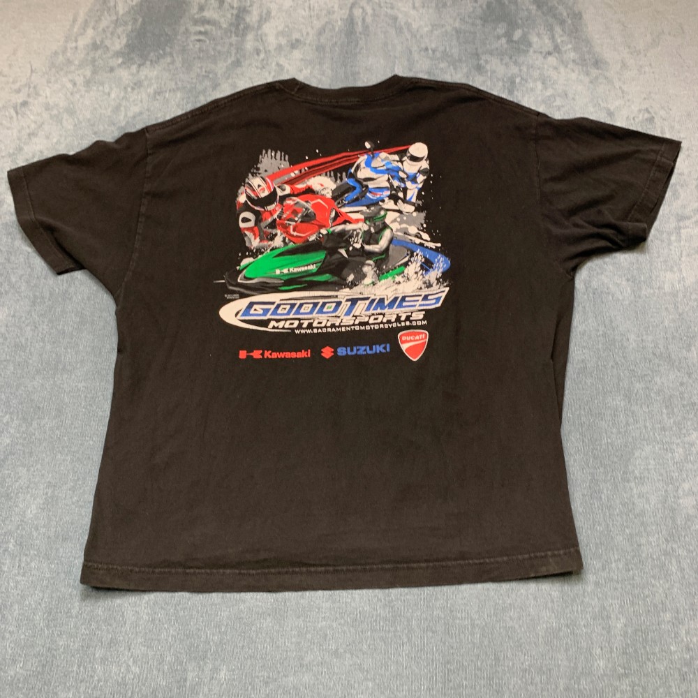 Alstyle Apparel & Activewear Good Times Motorsport T Shirt Men 2XL Black Graphic