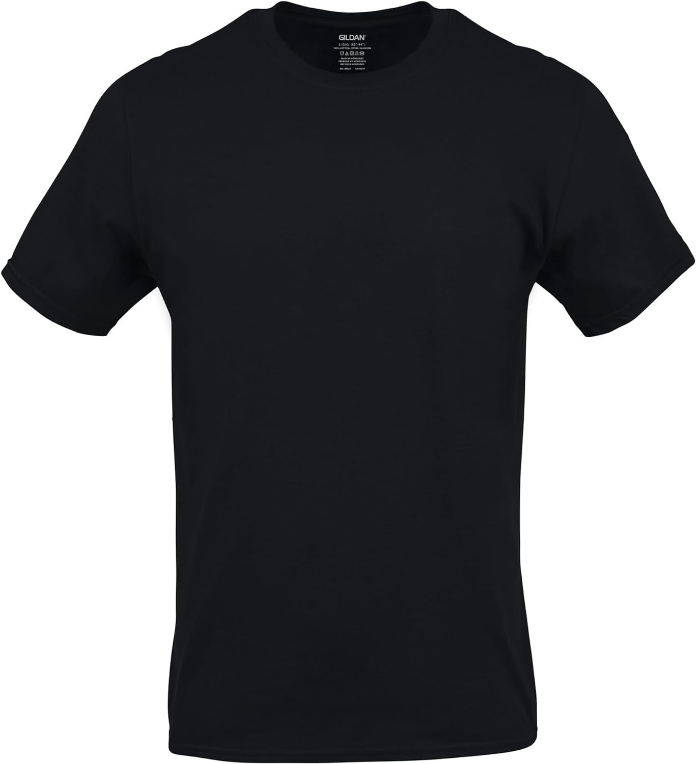 Gildan Men’s Crew T-Shirts, Multipack, Style G1100 X-Large, Black (6-pack)