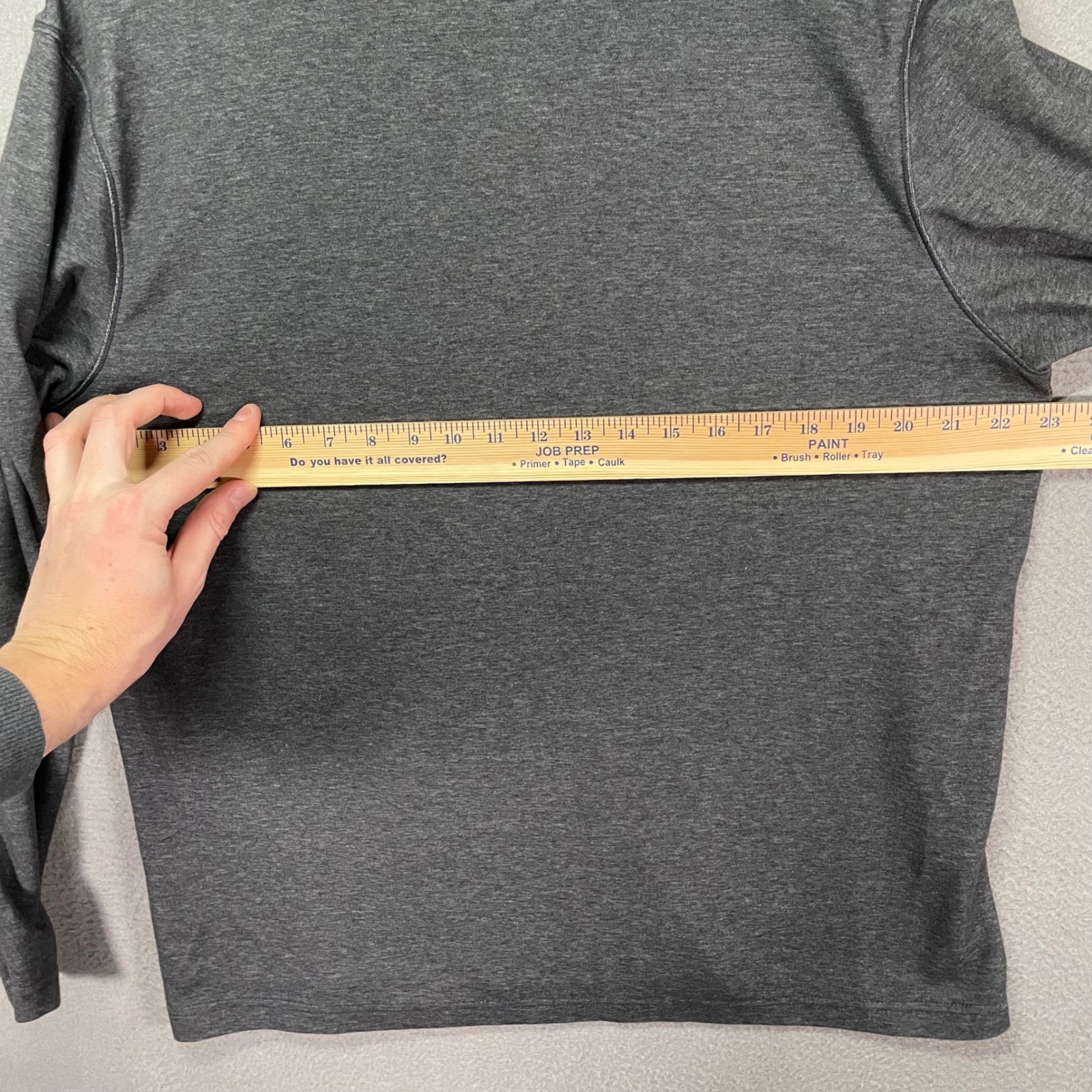 Mondetta Outdoor Project Long Sleeve Shirt Mens L Gray Excellent Polygiene Tee