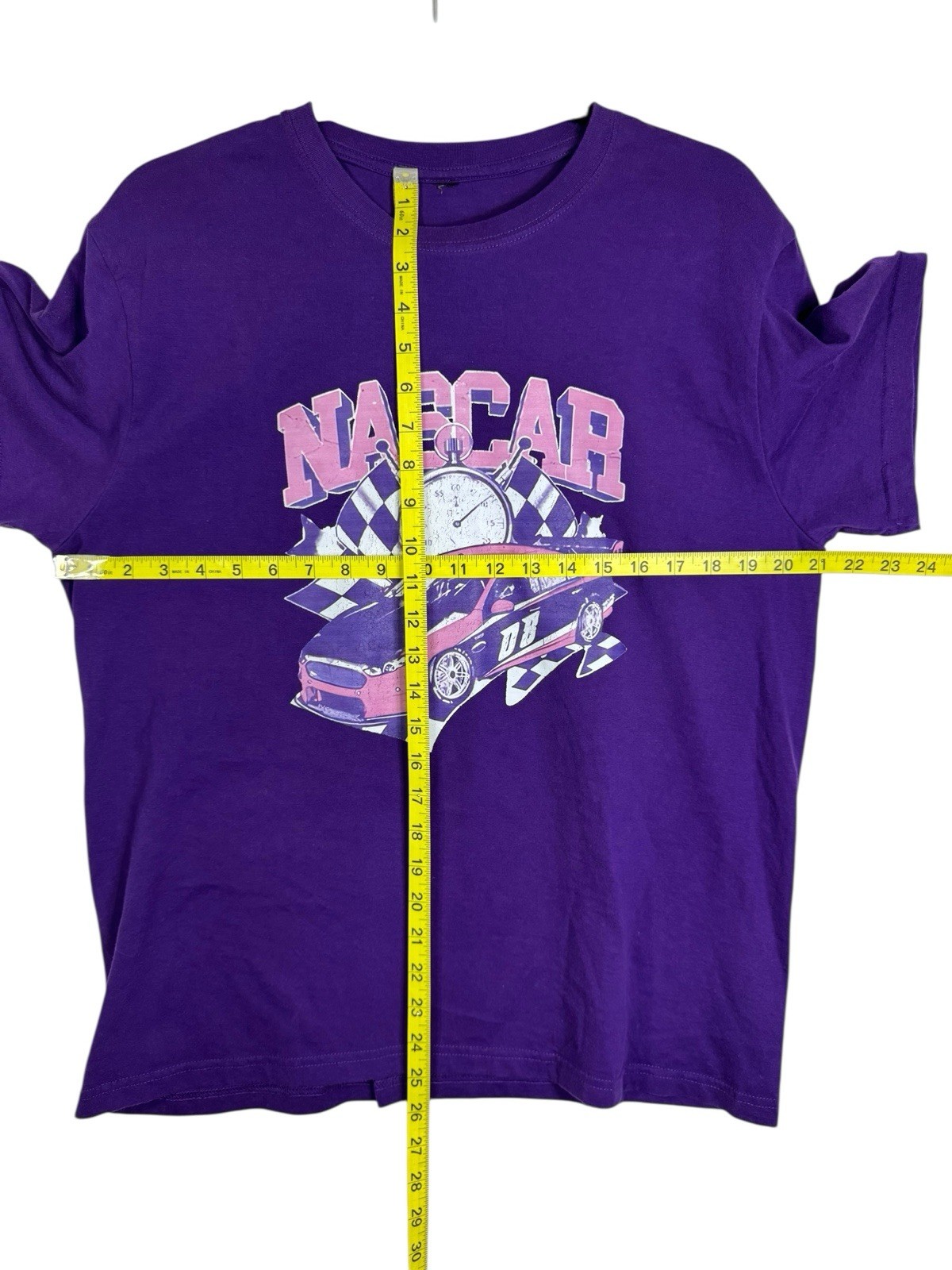 Nascar Purple and Pink Graphic T Shirt Size XL? No Tag