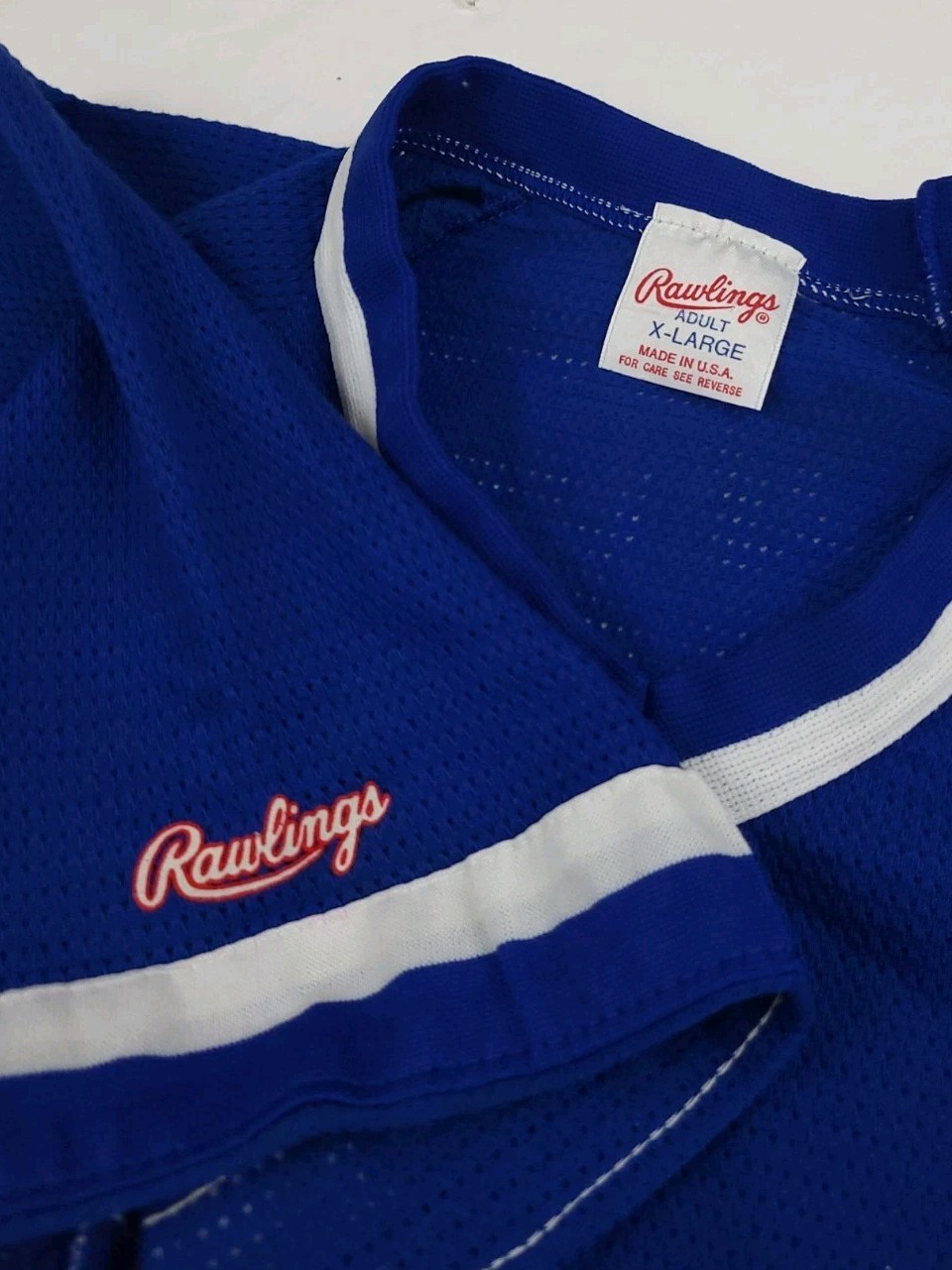 Vintage Chicago Cubs Rawlings Mesh Jersey T Shirt 80s 90s USA Made Mlb FLAW READ