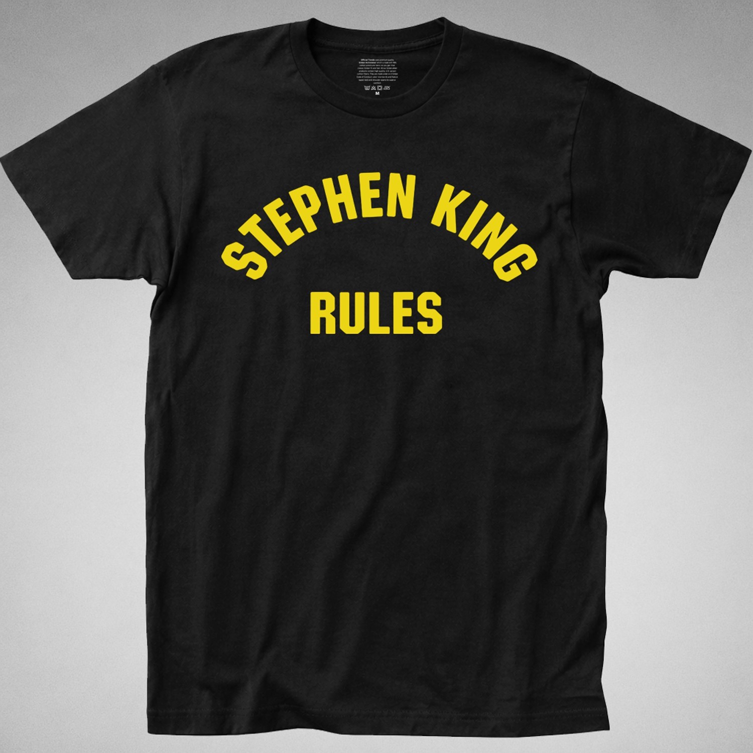 STEPHEN KING RULES T-Shirt steven monster squad funny 80s movie quote shining it