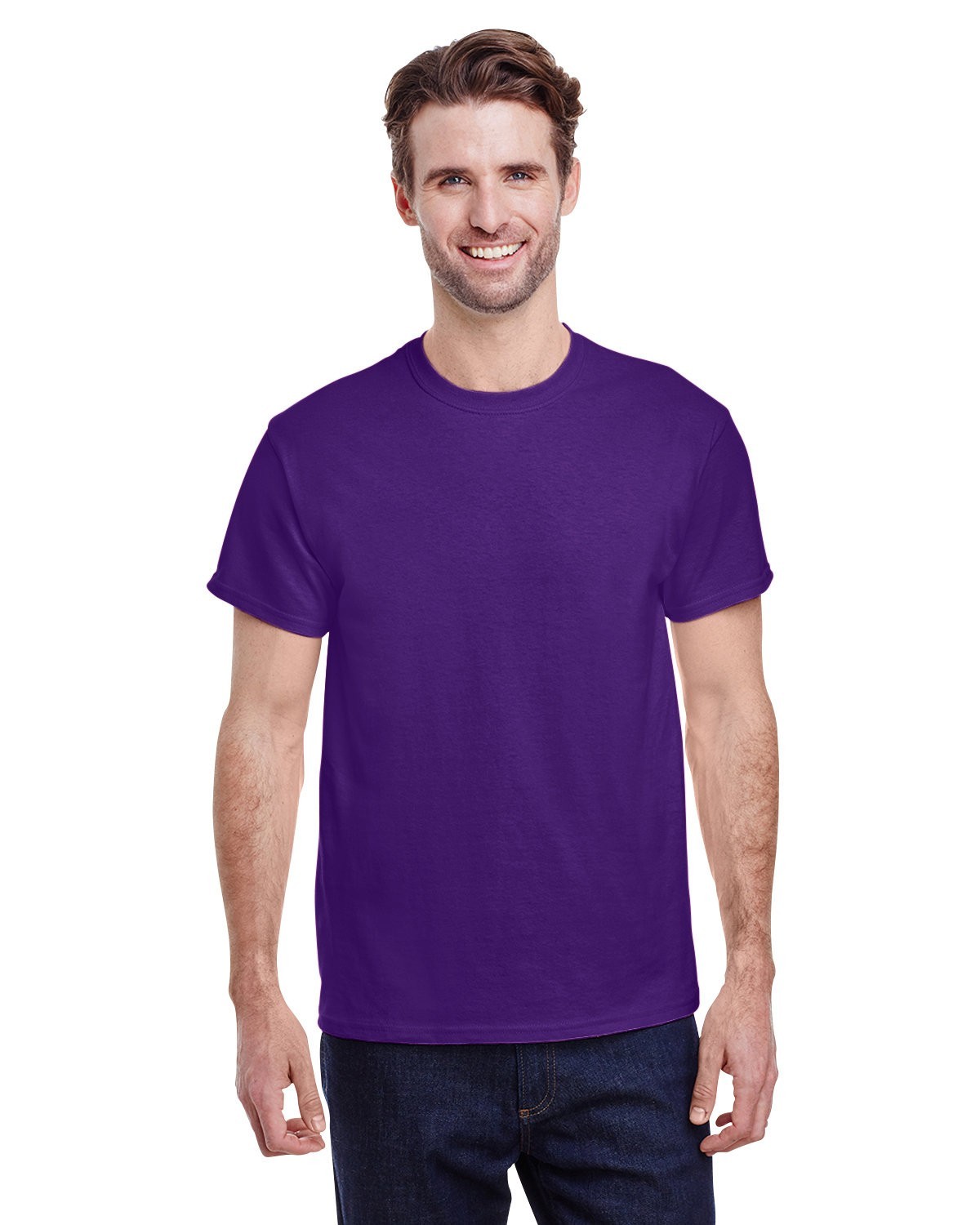 Gildan G500 Adult Solid Heavy Cotton Tee Plain Blank Casual T-Shirt