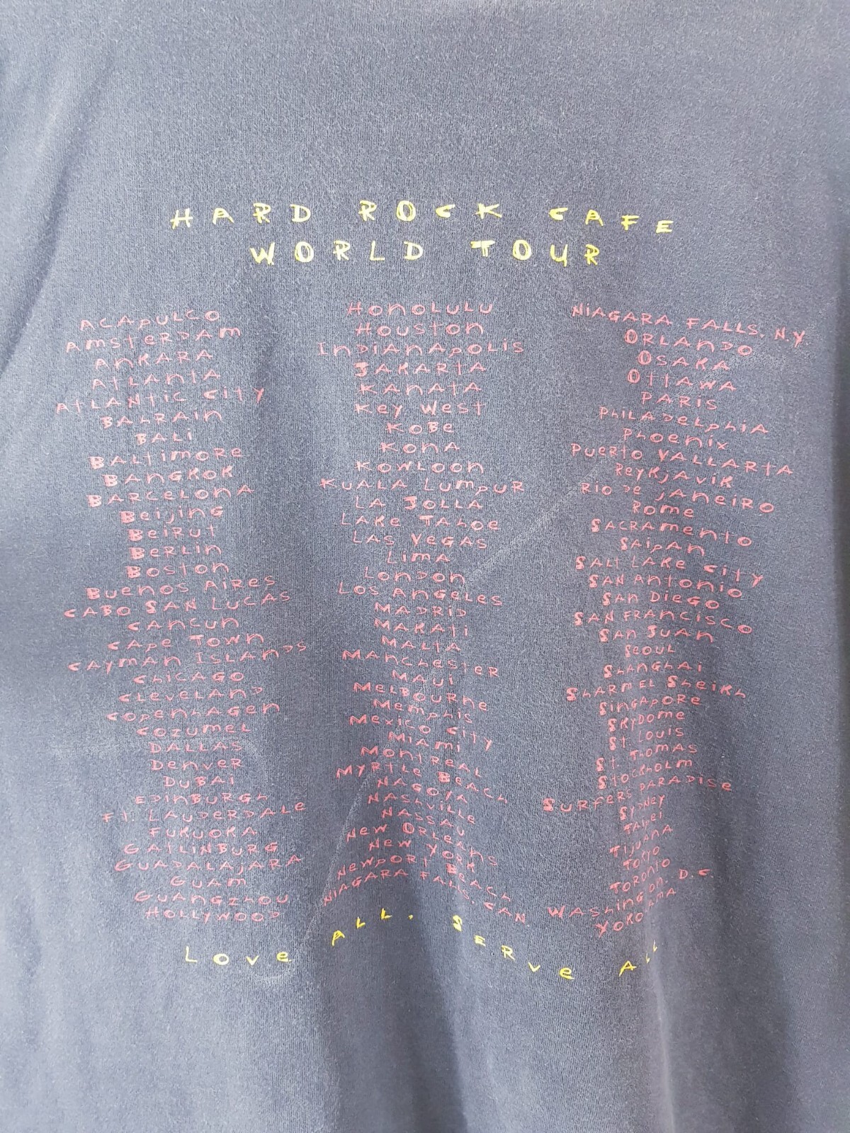 Vintage Hard Rock Cafe 30 days Montreal Tour Graphic Print T-Shirt Mens 2XL