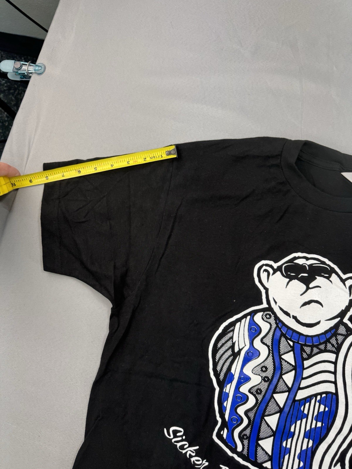 Jordan 9 UNC Midnight Navy Black Shirt Match BIG Bear Tee Size Large Graphic NEW