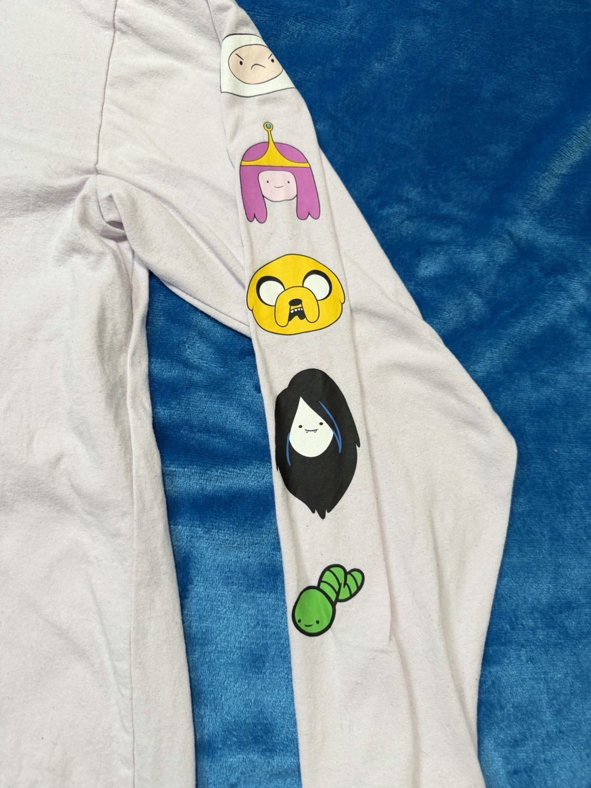 Adventure Time Cartoon Network Long Sleeve Graphic Shirt Size 2XL