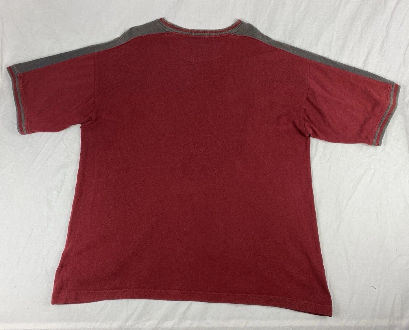 Vintage Slazenger T Shirt Mens XL Maroon Y2K 2000s Logo Casual Sports Outdoors