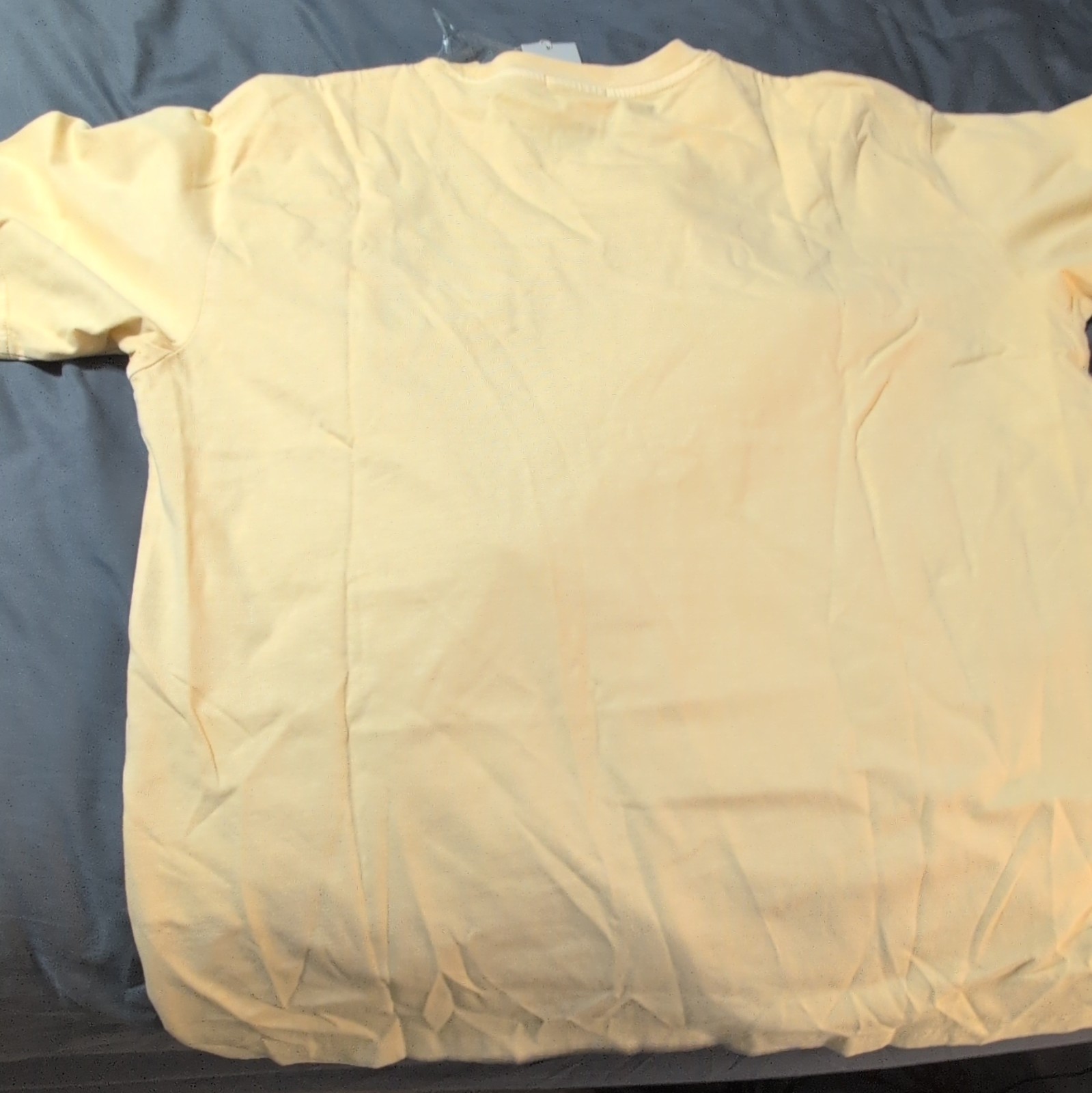 KITH Men’s Yellow Solid Logo Crew Neck Short Sleeve T-Shirt Size M